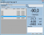 Магнитометр (тесламетр) NOVOTEST МФ-1М интерфейс программы для ПК с протоколом измерений